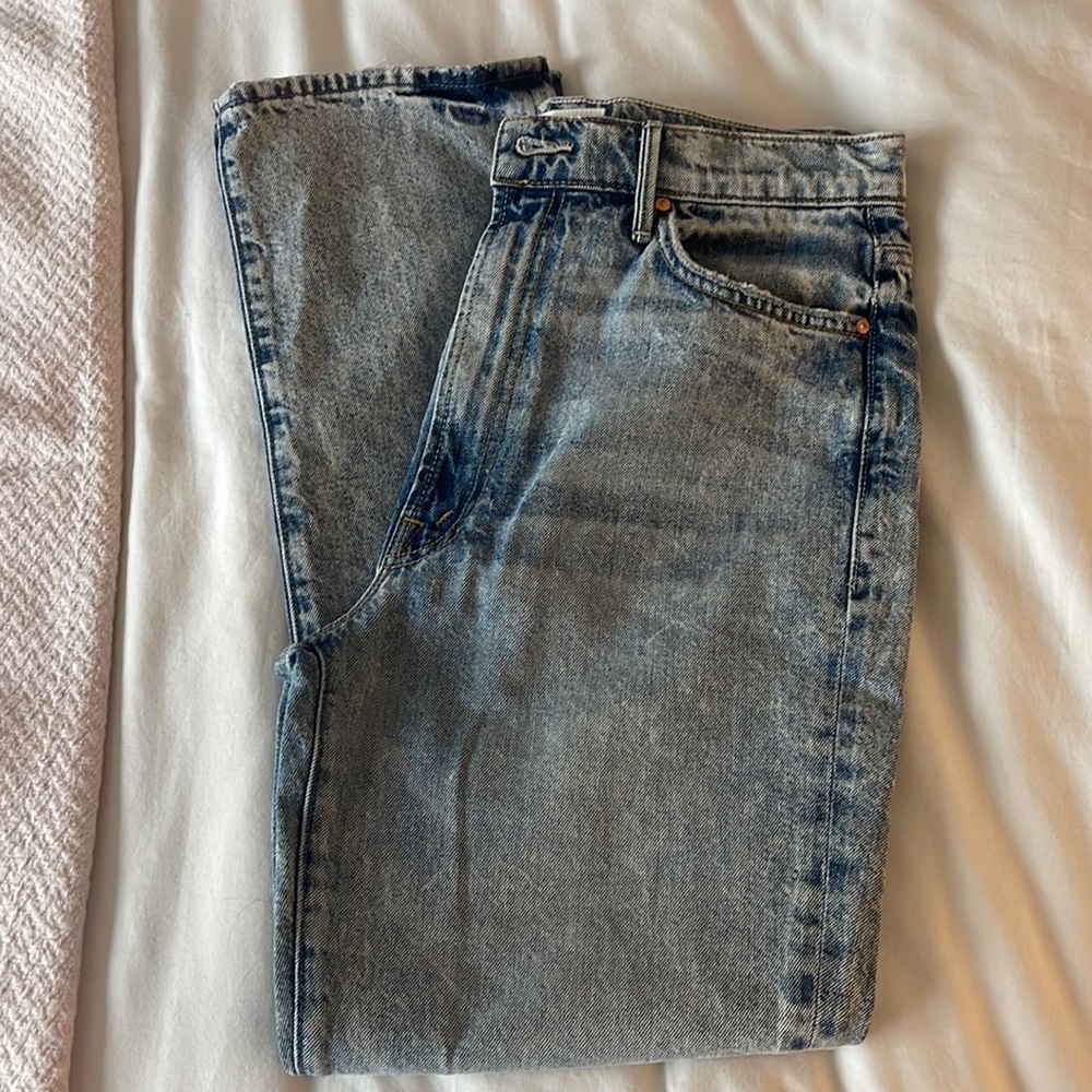 Mother The Swooner Acid Wash Jeans